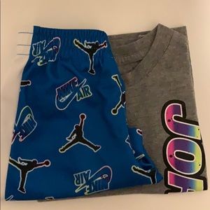 jordan mj crew & short set